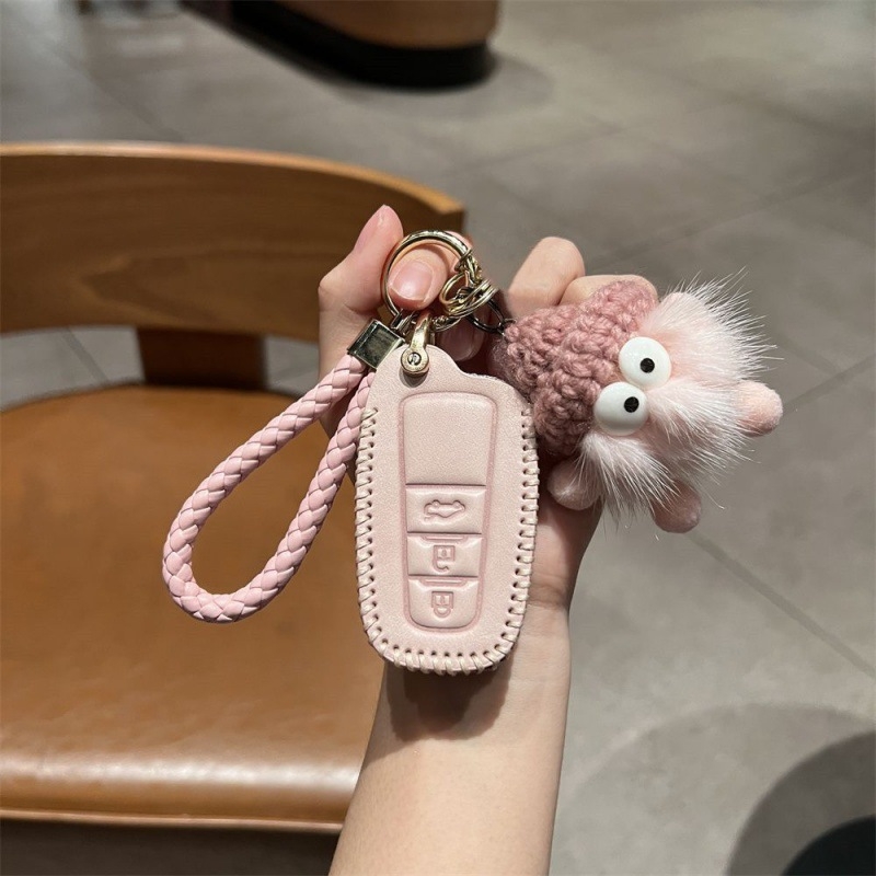 Θήκη κλειδιού αυτοκινήτου για Toyota: Camry, Corolla, Levin, Avalon, Highlander, RAV4 – δερμάτινη, μοντέρνο στυλ, Gu Wang