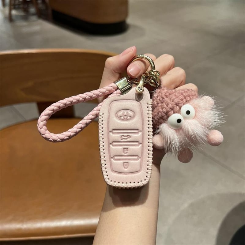 Θήκη κλειδιού αυτοκινήτου για Toyota: Camry, Corolla, Levin, Avalon, Highlander, RAV4 – δερμάτινη, μοντέρνο στυλ, Gu Wang