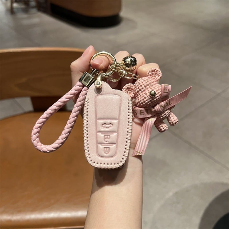 Θήκη κλειδιού αυτοκινήτου για Toyota: Camry, Corolla, Levin, Avalon, Highlander, RAV4 – δερμάτινη, μοντέρνο στυλ, Gu Wang