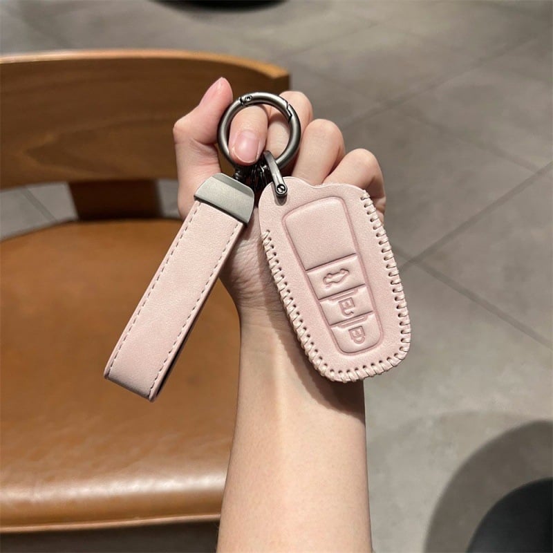 Θήκη κλειδιού αυτοκινήτου για Toyota: Camry, Corolla, Levin, Avalon, Highlander, RAV4 – δερμάτινη, μοντέρνο στυλ, Gu Wang