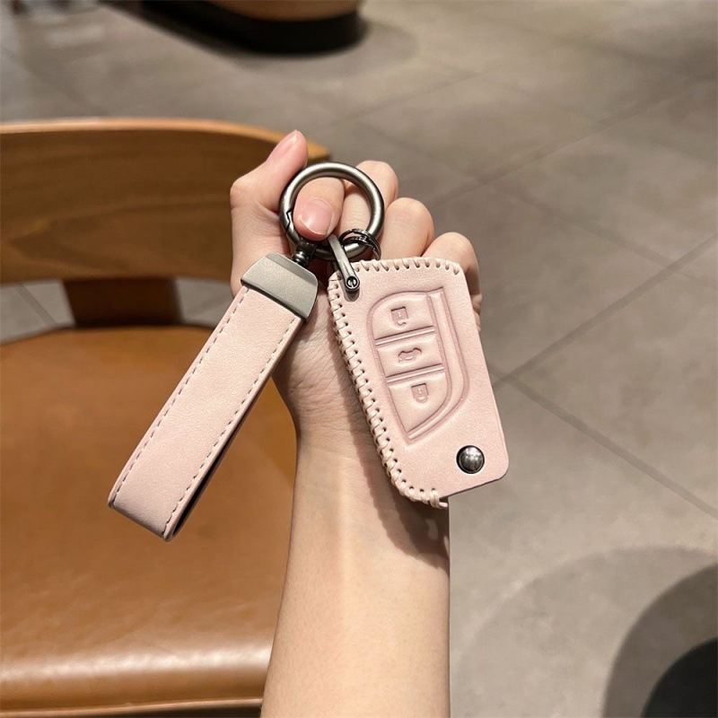 Θήκη κλειδιού αυτοκινήτου για Toyota: Camry, Corolla, Levin, Avalon, Highlander, RAV4 – δερμάτινη, μοντέρνο στυλ, Gu Wang