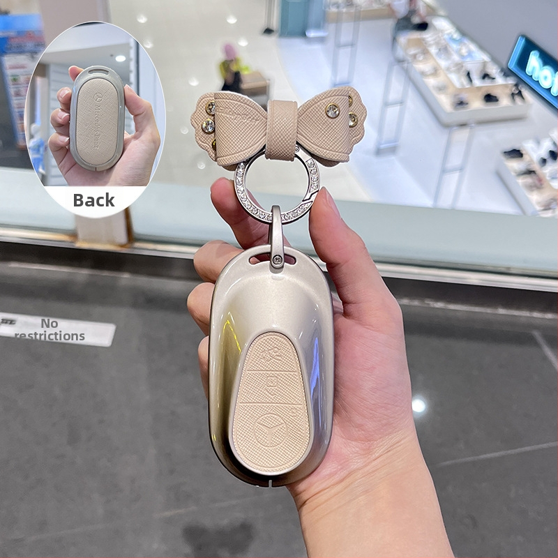 Husă de cheie pentru Mercedes-Benz E300L / 2024 GLC260, aliaj de zinc, stil premium, fără personalizare