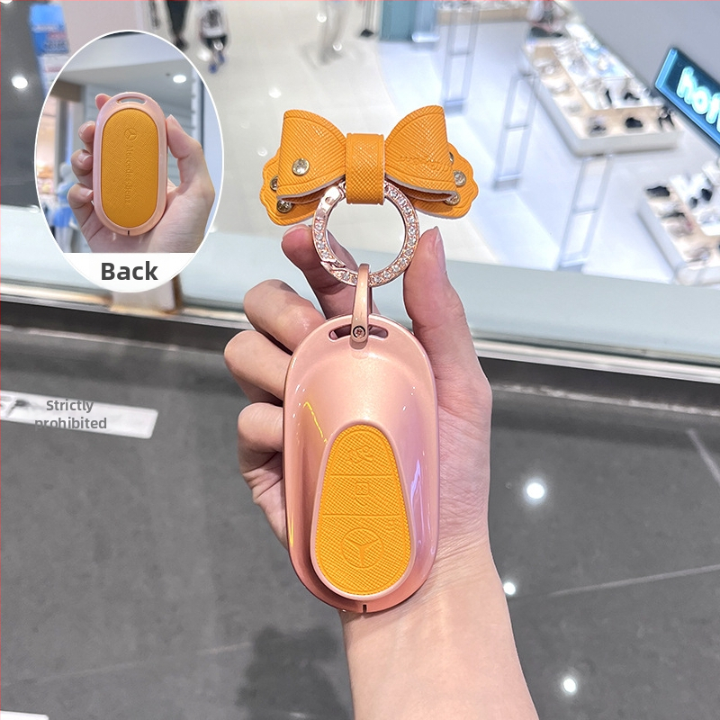 Husă de cheie pentru Mercedes-Benz E300L / 2024 GLC260, aliaj de zinc, stil premium, fără personalizare