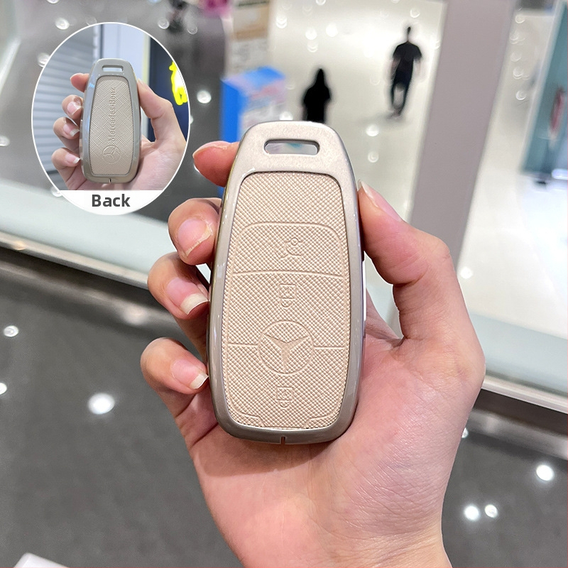 Husă de cheie pentru Mercedes-Benz E300L / 2024 GLC260, aliaj de zinc, stil premium, fără personalizare