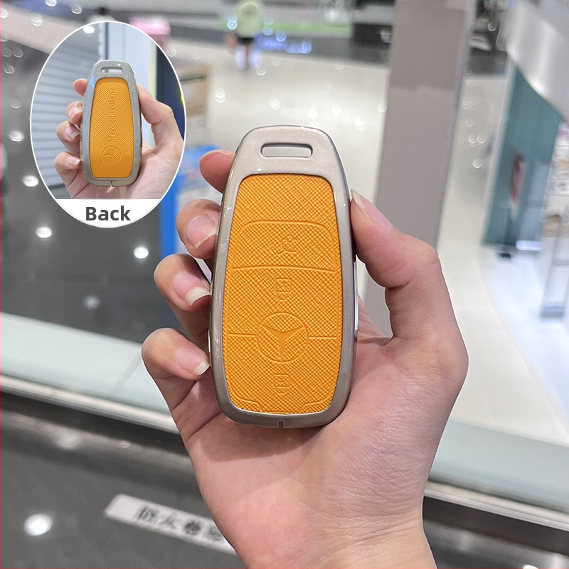 Husă de cheie pentru Mercedes-Benz E300L / 2024 GLC260, aliaj de zinc, stil premium, fără personalizare