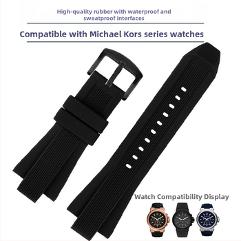 Gumi óraszíj Michael Kors MK-hez, Coles márka, 25 g, Boyfriend stílus