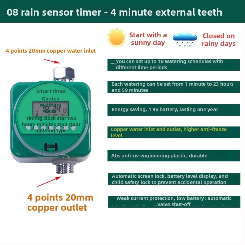 Lejin микро-спрей серия поливателно устройство – PE + мед, автоматично поливане, дюза за атомизация на мъгла, възможност за частен етикет, за домашна градина, селскостопанска продукция и обществени зелени площи