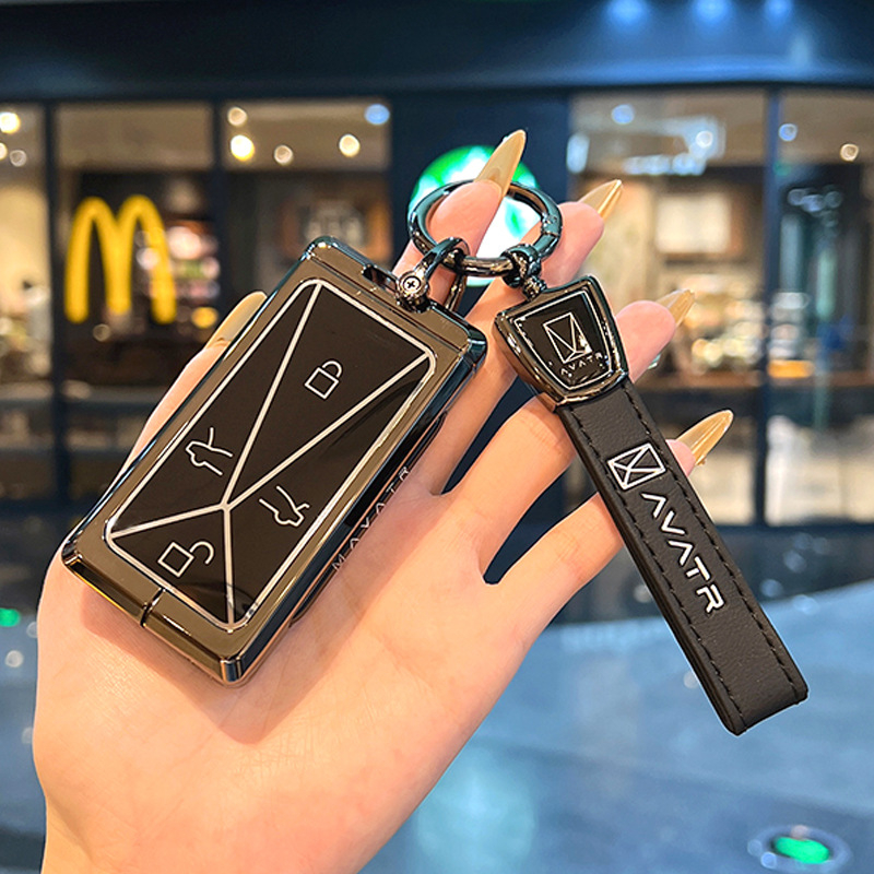 Carcasă cheie Avita – aliaj de zinc, stil minimalist, suport pentru cardul cheii, fără personalizare