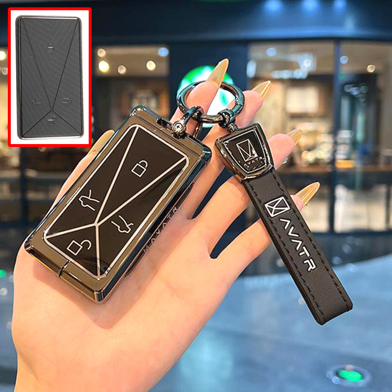 Carcasă cheie Avita – aliaj de zinc, stil minimalist, suport pentru cardul cheii, fără personalizare