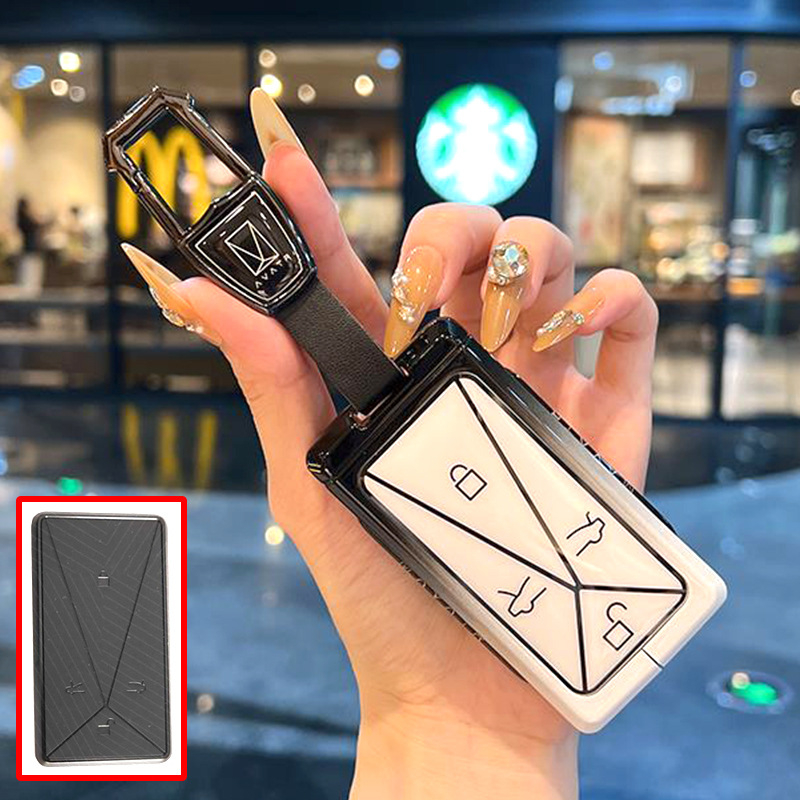 Carcasă cheie Avita – aliaj de zinc, stil minimalist, suport pentru cardul cheii, fără personalizare