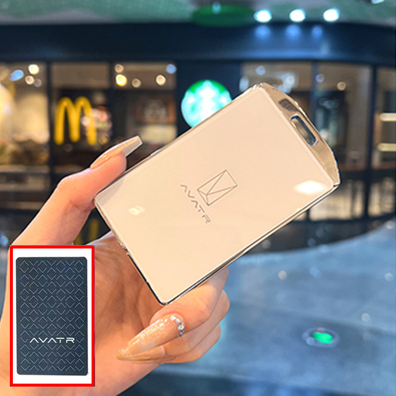 Carcasă cheie Avita – aliaj de zinc, stil minimalist, suport pentru cardul cheii, fără personalizare