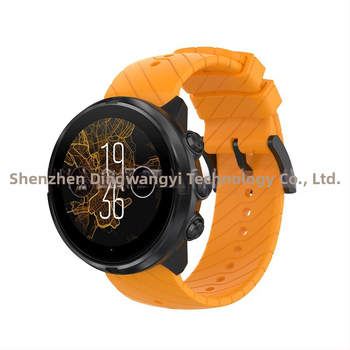 Silikónový náramok pre Suunto 9, D5 a Suunto 7, šírka 24 mm, spona, Twill vzor