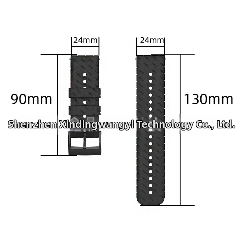 Silikónový náramok pre Suunto 9, D5 a Suunto 7, šírka 24 mm, spona, Twill vzor