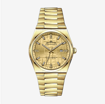 Muški kvarcni sat od nehrđajućeg čelika, brojčanik 42 mm, vodootpornost 30 m, kućište i kaiš od nehrđajućeg čelika, kalendar