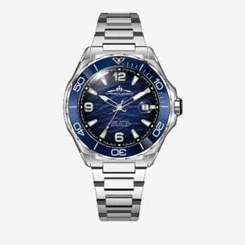 Muški kvarcni sat od nehrđajućeg čelika, brojčanik 42 mm, vodootpornost 30 m, kućište i kaiš od nehrđajućeg čelika, kalendar