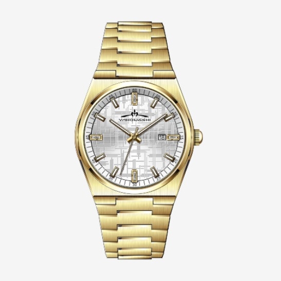 Muški kvarcni sat od nehrđajućeg čelika, brojčanik 42 mm, vodootpornost 30 m, kućište i kaiš od nehrđajućeg čelika, kalendar