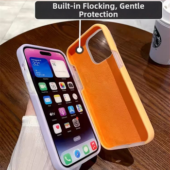 Carcasă protectoare din silicon lichid pentru Apple iPhone — design minimalist, rezistent la uzură, anti-cădere, anti-amprente, personalizabil
