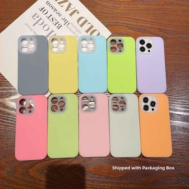 Ochranný kryt z tekutého silikónu pre Apple iPhone — minimalistický dizajn, odolný voči opotrebeniu, proti pádom, proti otlačkom prstov, s možnosťou prispôsobenia