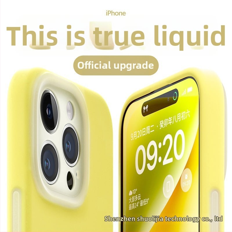 Carcasă protectoare din silicon lichid pentru Apple iPhone — design minimalist, rezistent la uzură, anti-cădere, anti-amprente, personalizabil