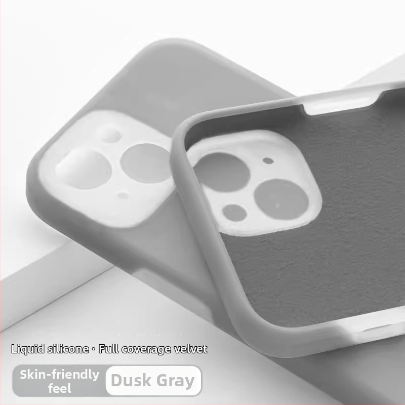 Carcasă protectoare din silicon lichid pentru Apple iPhone — design minimalist, rezistent la uzură, anti-cădere, anti-amprente, personalizabil