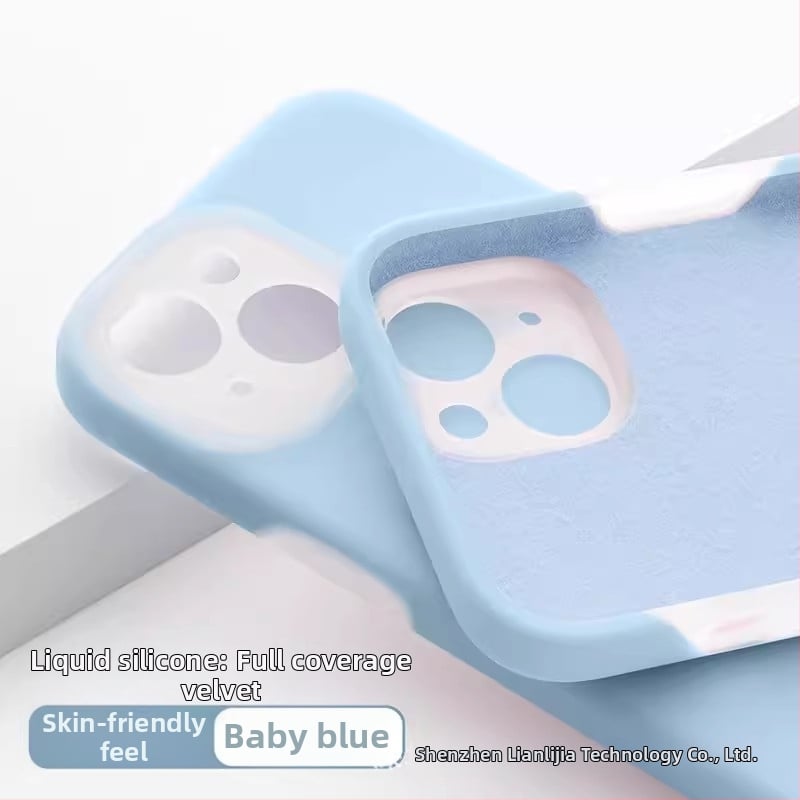 Carcasă protectoare din silicon lichid pentru Apple iPhone — design minimalist, rezistent la uzură, anti-cădere, anti-amprente, personalizabil