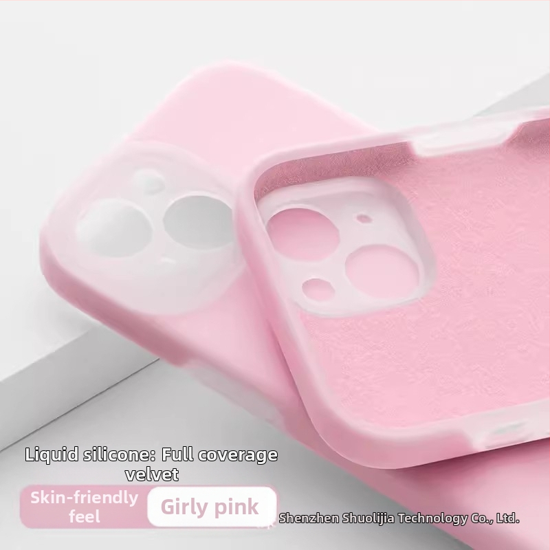 Carcasă protectoare din silicon lichid pentru Apple iPhone — design minimalist, rezistent la uzură, anti-cădere, anti-amprente, personalizabil