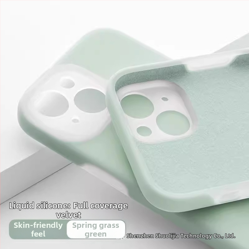 Carcasă protectoare din silicon lichid pentru Apple iPhone — design minimalist, rezistent la uzură, anti-cădere, anti-amprente, personalizabil