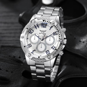 Muški luksuzni poslovni sat — kružni brojčanik, promjer 40 mm, debljina 10 mm, kvarcni mehanizam (Pearl), kućište od legure