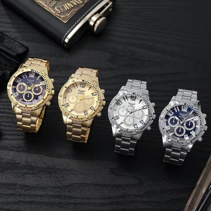 Muški luksuzni poslovni sat — kružni brojčanik, promjer 40 mm, debljina 10 mm, kvarcni mehanizam (Pearl), kućište od legure