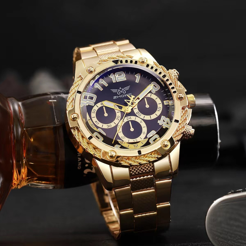 Muški luksuzni poslovni sat — kružni brojčanik, promjer 40 mm, debljina 10 mm, kvarcni mehanizam (Pearl), kućište od legure