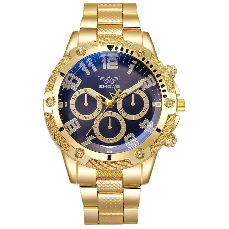 Muški luksuzni poslovni sat — kružni brojčanik, promjer 40 mm, debljina 10 mm, kvarcni mehanizam (Pearl), kućište od legure
