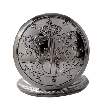 Kabatas pulkstenis ar retro atveramu dizainu, karikatūras stilā, universāls, kvarca mehānisms SL68, ciparnīcas diametrs 45 mm, korpuss no cinka sakausējuma, biezums 15 mm