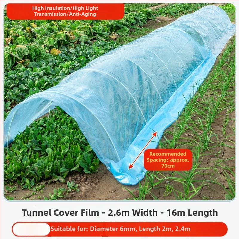 Аркова рамка за оранжерия, стъклопластови пръти и аксесоари, комплект от три части, за селскостопанско засаждане