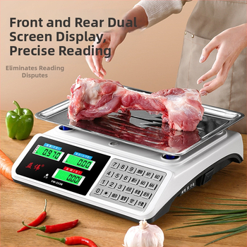Yiwei cântar electronic digital pentru uz comercial, interval de măsurare 0,01–30 kg, afișaj LCD, alimentare 220V