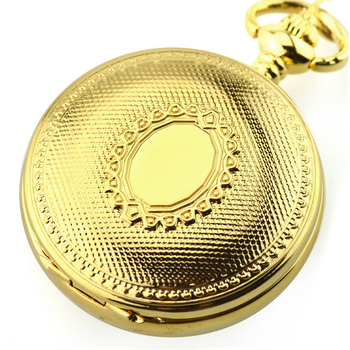 Kabatas pulkstenis ar retro nolaižamu vāku, universāls, mehāniskais mehānisms (Dandong), sakausējuma korpuss, stikla kristāls, antīkā stilā