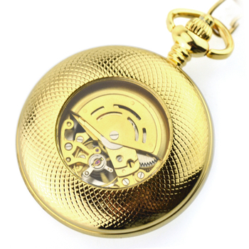 Kabatas pulkstenis ar retro nolaižamu vāku, universāls, mehāniskais mehānisms (Dandong), sakausējuma korpuss, stikla kristāls, antīkā stilā