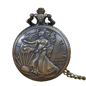 Antik kvarc zsebóra, 45 mm-es kördial, fém tokkal, spirál koronával, analóg kijelző