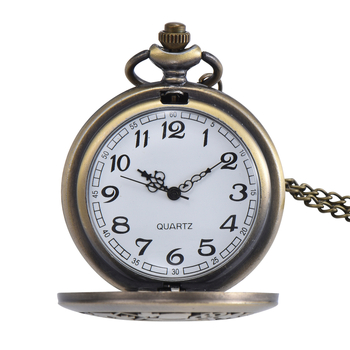 Dvostrano izgravirani retro džepni sat za djevojčicu Alisu, sat na lančić, kvarc SL68 pogon, GB-1047, promjer brojčanika 47 mm, debljina 15 mm, kućište od cinkove legure, svjetsko vrijeme, 24-satna indikacija