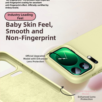 Carcasă pentru telefon din silicon lichid pentru Xiaomi 17Pro/17Promax, ultra-subțire, finisaj mat, husă moale