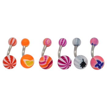 Akrila vēdera gredzens, universāls stils, ģeometrisks dizains, pielāgota apstrāde