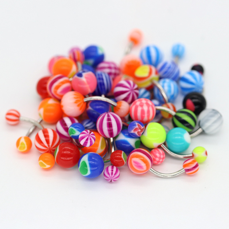 Akrila vēdera gredzens, universāls stils, ģeometrisks dizains, pielāgota apstrāde