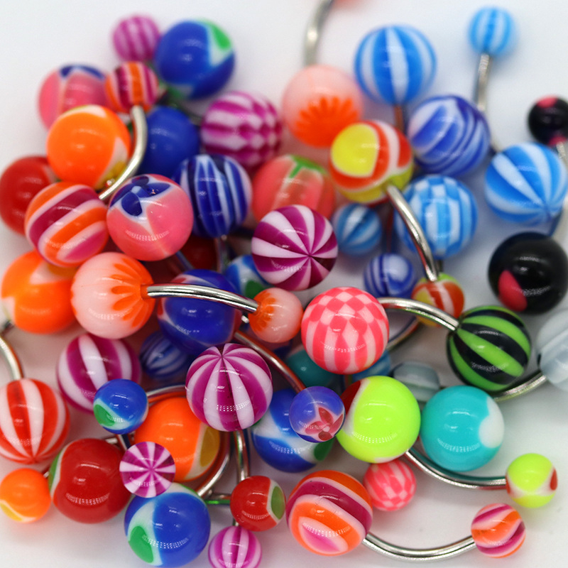 Akrila vēdera gredzens, universāls stils, ģeometrisks dizains, pielāgota apstrāde