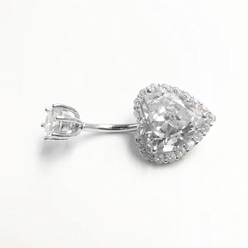 Sirds formas nabas gredzens no S925 sudraba, elektroplēšana – Warburg juvelierizstrādājumi