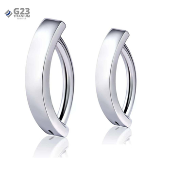 Titāna nabas gredzens, universāls, ģeometriska forma, gluda virsma, ASTM-F136