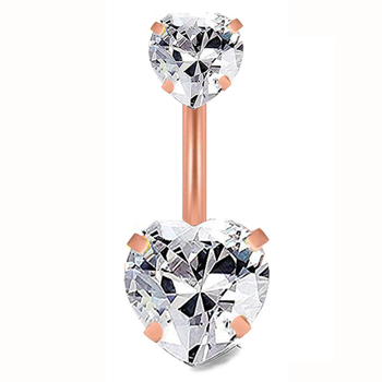 G23 titano lydinio pilvo žiedas, širdies formos su keturiais dantimis, baltasis cirkonas, su deimantais