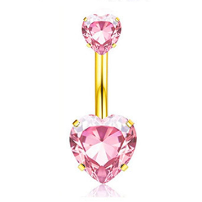 G23 titano lydinio pilvo žiedas, širdies formos su keturiais dantimis, baltasis cirkonas, su deimantais