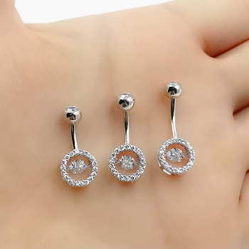 Nabas gredzens no 925 sudraba ar cirkoniem – universāls stils, ģeometrisks dizains