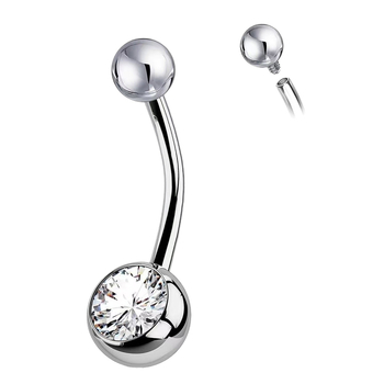 Pilvo žiedas iš titano lydinio G23, cirkonio įdėklas, geometrinis dizainas, unisex