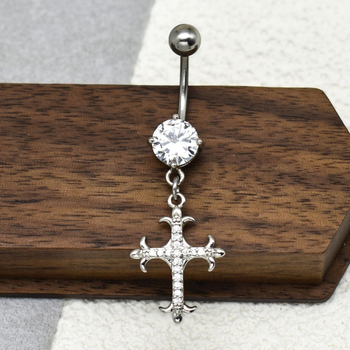 Bakreno piercing za pupak s rack plating završnim premazom, unisex, prilagodljiv, pojedinačno pakiran