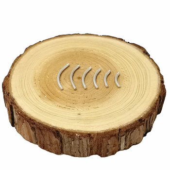 S925 Srebro Unisex piercing za pupak, geometrijska U‑oblik štapić, elektroplating